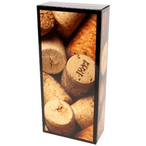 Geschenkkarton voor 2 flessen, staand